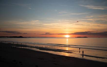 Vue sur le sillon coucher de soleil, Hôtel à Saint-Malo en Bord de Mer · Best Western Hôtel Alexandra