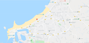 Carte avec localisation du Best Western Hôtel Alexandra, hôtel sur la Côte d’Émeraude 